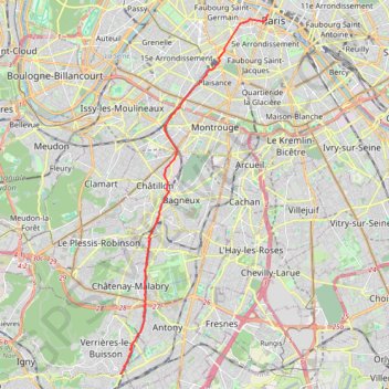 Paris / Massy GPS track, route, trail