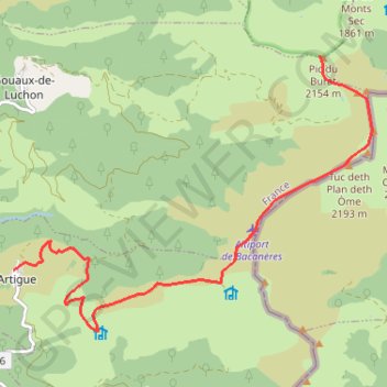 PIC DE BURAT GPS track, route, trail