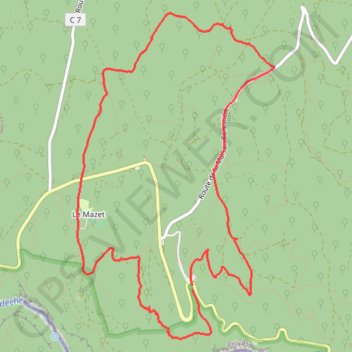 Le Saut du Loup GPS track, route, trail