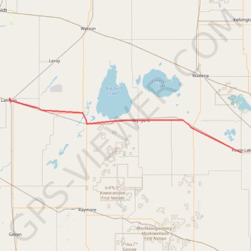 Lanigan - Foam Lake GPS track, route, trail