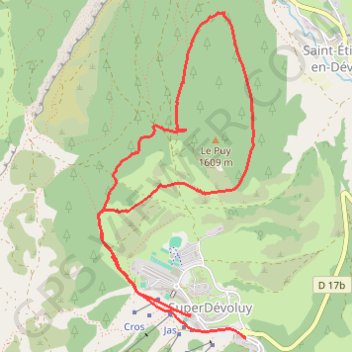 SuperDévoluy - Le tour du Puy GPS track, route, trail