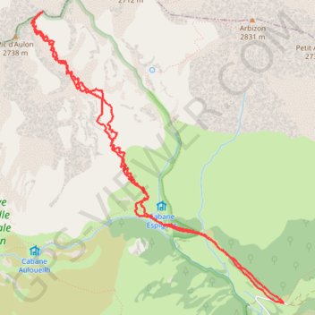 Pène Grane GPS track, route, trail