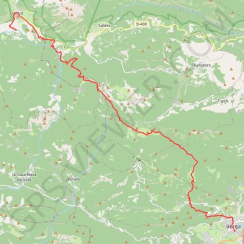 GR107 Gosol - Berga GPS track, route, trail