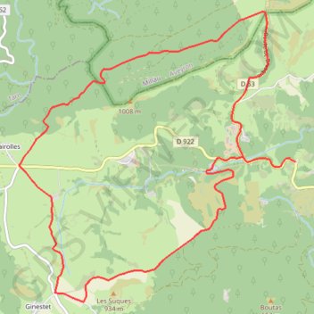 Le plateau de Fagayrolles GPS track, route, trail