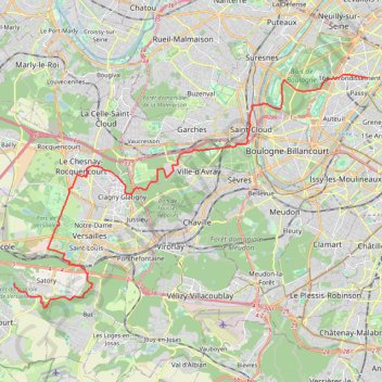 Paris - Étang du Renard GPS track, route, trail