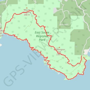 East Sooke Regional Park GPS track, route, trail