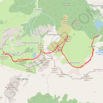 Roc de Tavaneuse GPS track, route, trail