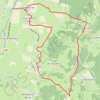 Les Echeliers - Brandon GPS track, route, trail