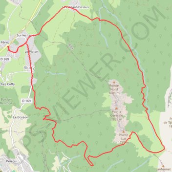 Tour des Dents de Lanfon GPS track, route, trail