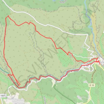 Rando Minerve gorges de la Cesse GPS track, route, trail