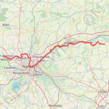 GR3 De La Pommeraye (Maine-et-Loire) à Saint Étienne-de-Montluc (Loire-Atlantique) GPS track, route, trail