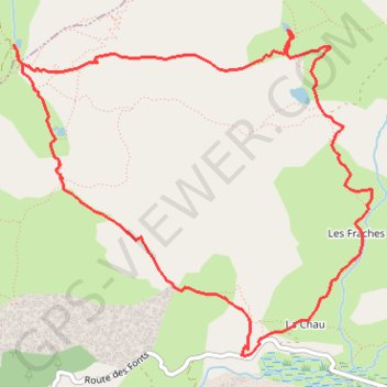 Randonnée vallée de la cerveyrette GPS track, route, trail