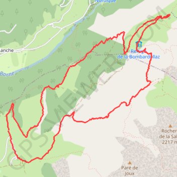La Bombardellaz GPS track, route, trail