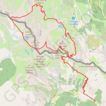 Circuit des lacs (Lausfer, Sainte-Anne et Variclès) depuis la route d'Isola 2000 GPS track, route, trail