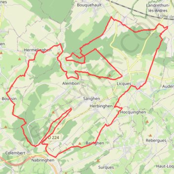 La Licquoise - Licques GPS track, route, trail
