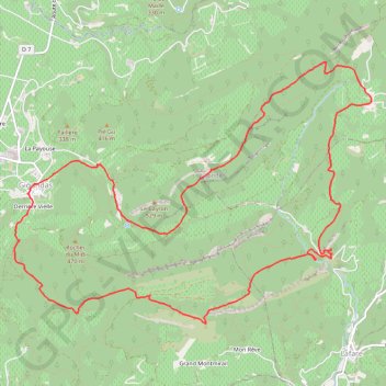 Gigondas-Dentelles (Vaucluse) GPS track, route, trail