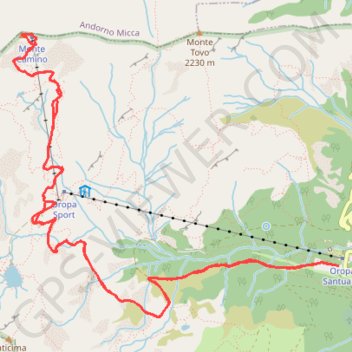 Monte Camino GPS track, route, trail