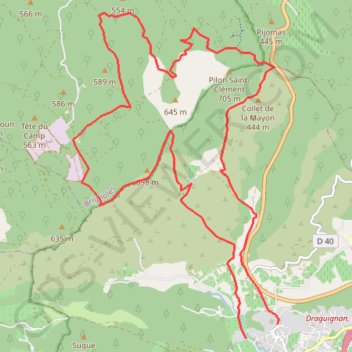 La Barre de Cuers par Cuers GPS track, route, trail
