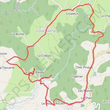 Gorges de Cros Vollore-Ville GPS track, route, trail