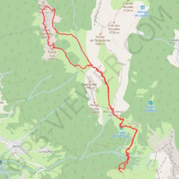 Dents de Lanfon GPS track, route, trail