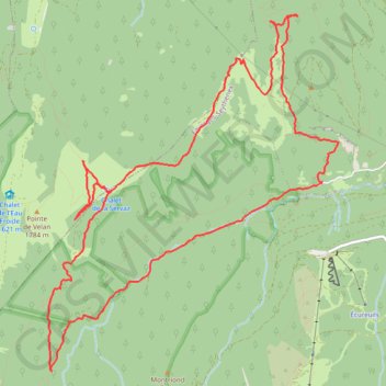 POINTE DE VELAN GPS track, route, trail