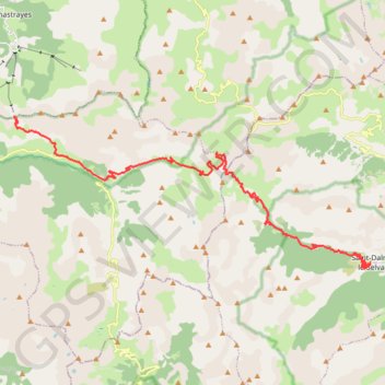 Rando saint dalmas le selvage - Sauze GPS track, route, trail