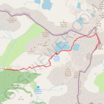 Pic d'Escobes - Andorra GPS track, route, trail