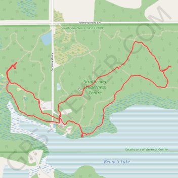 Strathcona Wilderness Center GPS track, route, trail