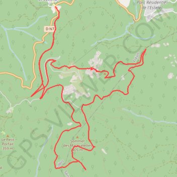 Plan d'Estérel - Mont Vinaigre GPS track, route, trail