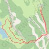 Ceillac - Le lac Miroir en raquettes GPS track, route, trail