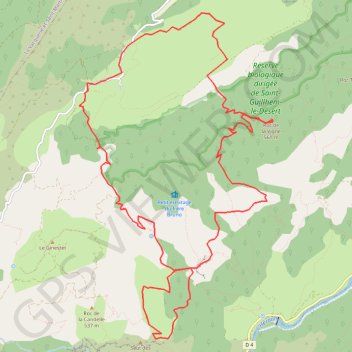 Lavagnes - Roc Vigne - Baume Olivier GPS track, route, trail