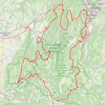 Cyclo : La haute route Vertaco GPS track, route, trail
