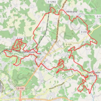 Fontcouverte 40 kms GPS track, route, trail