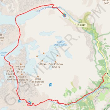 Coup de Sabre GPS track, route, trail