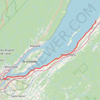 Québec - Saint-Jean-Port-Joli GPS track, route, trail