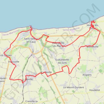 Veules les Roses GPS track, route, trail
