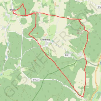 Brosses Asquins GPS track, route, trail