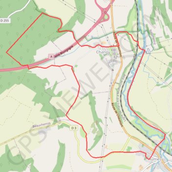 HUMES Le mont de Velonne GPS track, route, trail