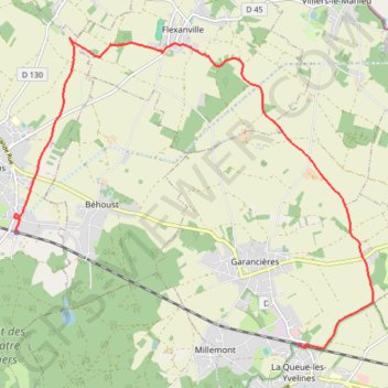 Flexanville GPS track, route, trail
