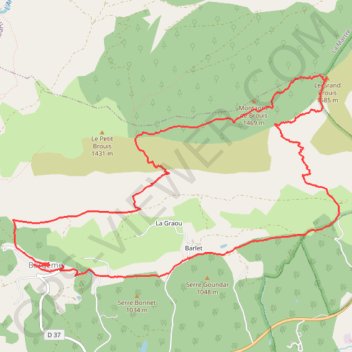 Bargème Le Grand BROUIS 14km 750m 12-09-2021 GPS track, route, trail