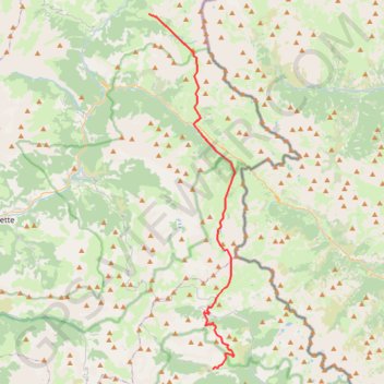Fouillouse-Saint Dalmas Le Selvage GPS track, route, trail