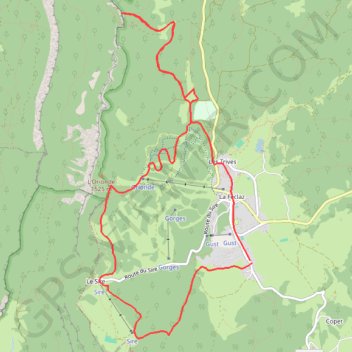 La Feclaz - Col du Perthuiset - L'Orionde GPS track, route, trail