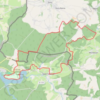 ValJoly - Sivry GPS track, route, trail
