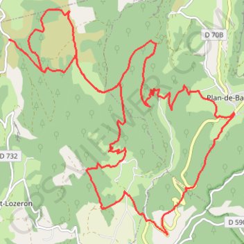 Col Jérome Cavalli via Plan de Baix - Combovin GPS track, route, trail