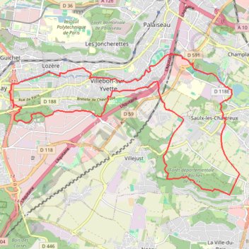 Orsay GPS track, route, trail