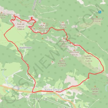 KIZA - GRABAR - LJUBIČKO BRDO GPS track, route, trail