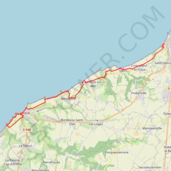 Seine Maritime - De Fécamp à Etretat GPS track, route, trail