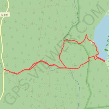 Etang du Cousseau. GPS track, route, trail