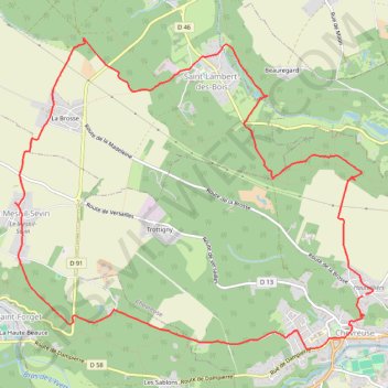 Rando Chevreuse boucle GPS track, route, trail