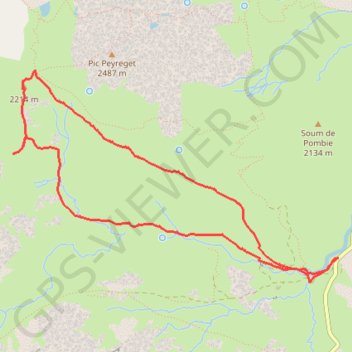 Col de l'Iou et Pic des Arazures GPS track, route, trail